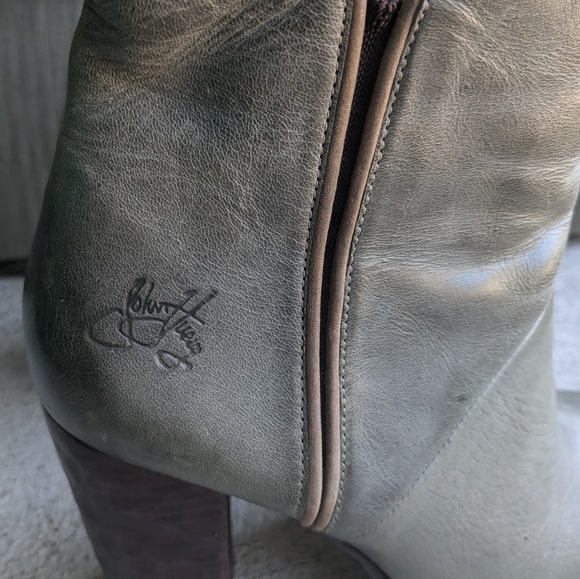 John Fluevog Double Dutch Heal Boots Sz 7.5 - Picture 11 of 12